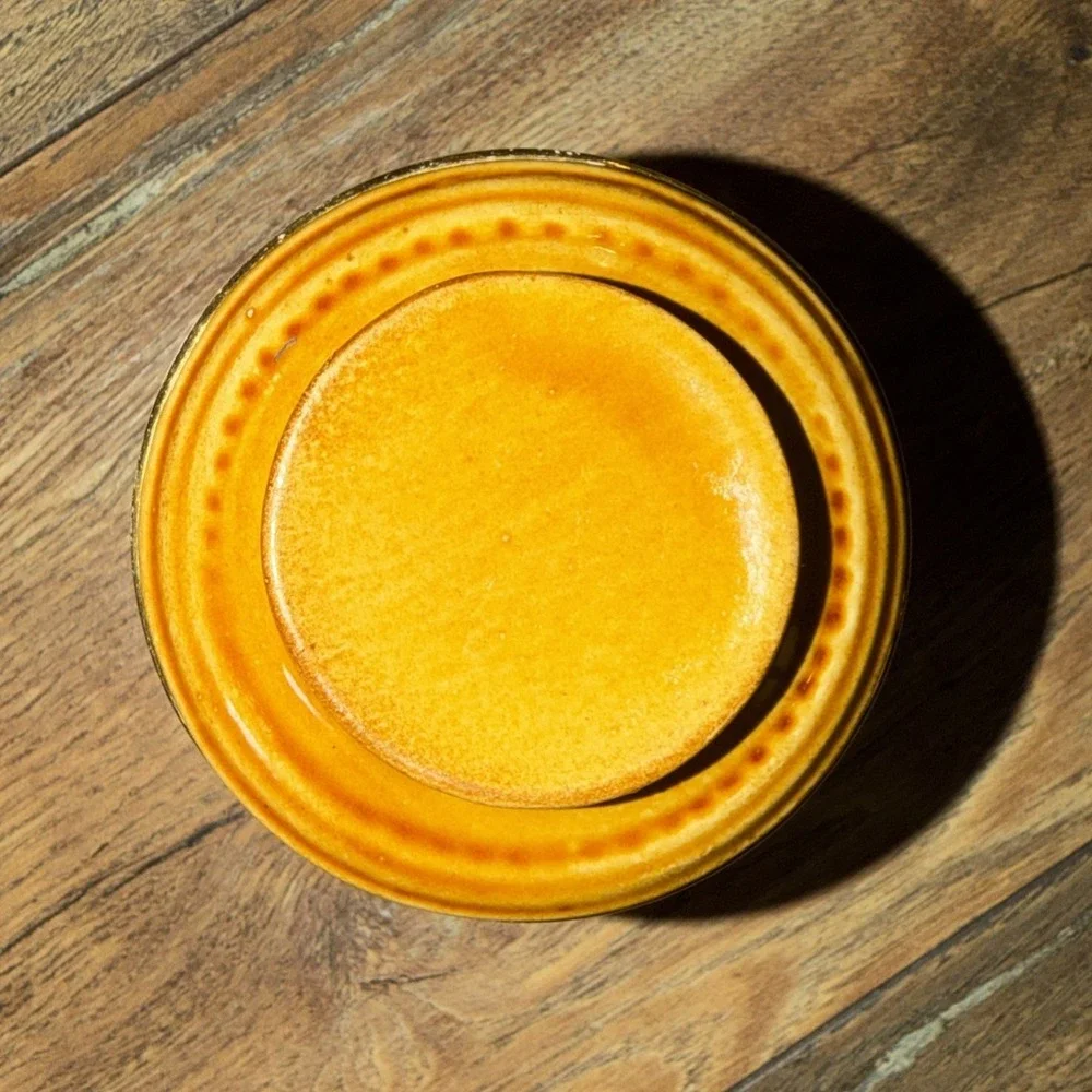 Vtg Crown Devon Staffordshire England Ceramic Container Orange‎ Beige Fruit Nuts